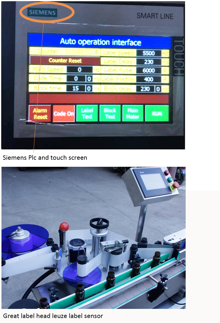 Automatikus kerek palackcsomagoló címke